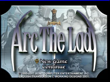 Arc the Lad (JP) screen shot title
